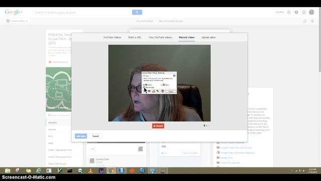 Allowing Google Access to computer camera and microphone смотреть онлайн