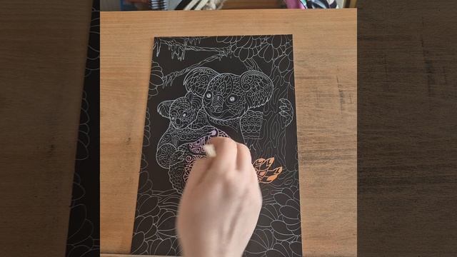 Relaxing ASMR Scratch Art - Koala 2 смотреть онлайн