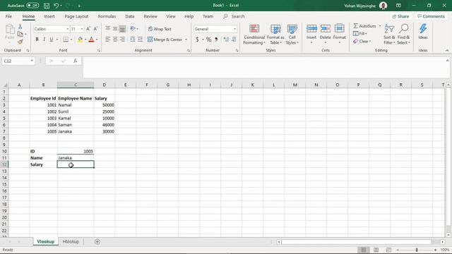 Advanced Excel Sinhala   - VLookUp and HLookUp | Tech House SL