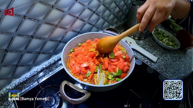 Yöresel Lezzetin Pratik Hali; Çekirdekli Bamya Yemeği | Ev Yemekleri | Okra Recipe [K.DERE]