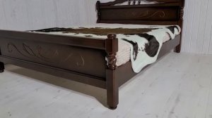 Обзор кровати Карина 5 Цвет Орех