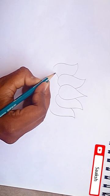 🔷Part-02 | How to Sketch Lotus in 30 sec 🌷| #nationalflower #lotus #trending #shorts #viral