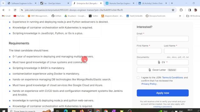 aws vacancy 2024 | devops Job for freshers | aws devops job opportunities