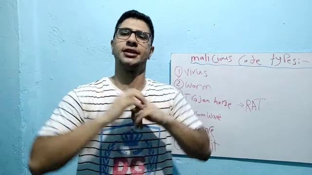 يعني ايه Virus  Worm  Trojan horse