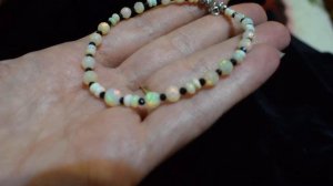 Блеск и красота натуральных камней! Браслет из эфиопских опалов ручной работы.