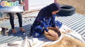 Nomadic life, Kulthum's effort for bread flour and Ali's tense presence with a gift