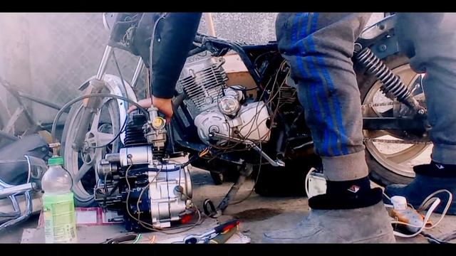 китайскый ИЖ / вторая жизнь рамы и двигателя/#1 смотреть онлайн