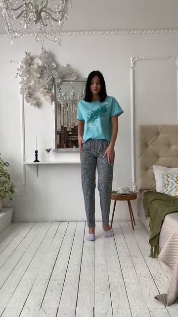 Брюки женские БР 018 бирюза К 48 смотреть онлайн