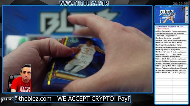 2023 24 Bowman Chrome U Sapphire 10 Box Full Case Break #10 PICK Y OUR COLOR смотреть онлайн