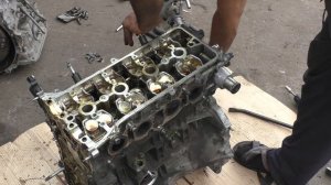 Разборка двигателя.  Тойота Камри 2.4. Пробег 480т 2004г.