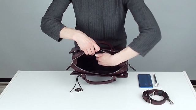 Сумка ELEGANZZA Z 3367 O bordo black смотреть онлайн