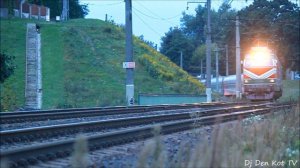 Поезд Калининград - Москва ТЭП70БС-002 смена на ЧС4Т-544