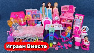 Играем в куклы ! Гардероб Барби ! Кукольный домик Барби ! Видео для детей