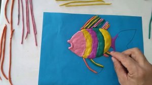 Мүсін. 0 сынып. Рельеф балық. 7-сабақ. Жәйірбек Қ.