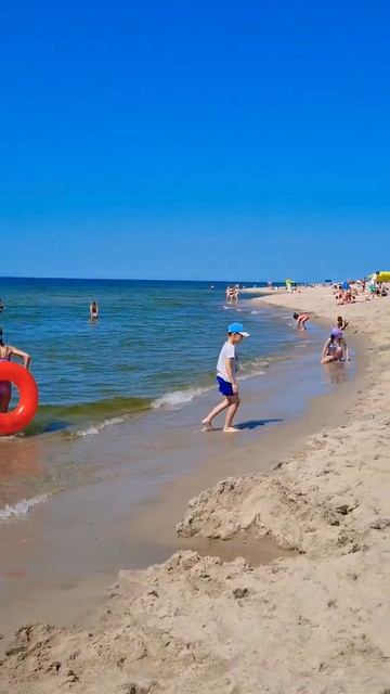 Пляж в Янтарном  #лето2023 #балтийскоеморе  #калининградскаяобласть #россия #июнь2023