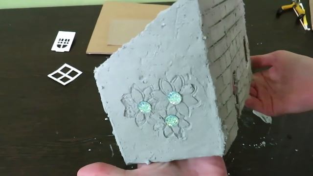 DIY House using cardboard and plaster. смотреть онлайн