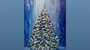 Мастер-класс по рисованию акрилом "Ëлочка исполнения желаний "