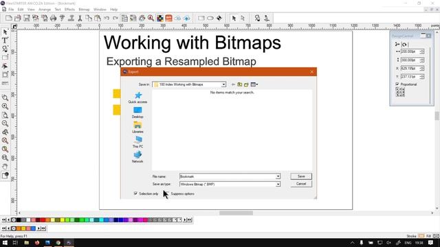 SAi FlexiSTARTER 19 Exporting the Resampled BMP (Part 3) Working with Bitmaps Mini-Series