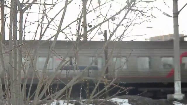 Электровоз ЭП1-191 с поездом Мурманск-СПБ. смотреть онлайн