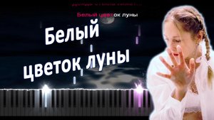 «Белый цветок луны» Катрин. Фортепьяно караоке версия