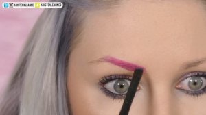 Sweatproof Pink & Blue Ombre Eyebrow How To With ColourPop | KristenLeanneStyle