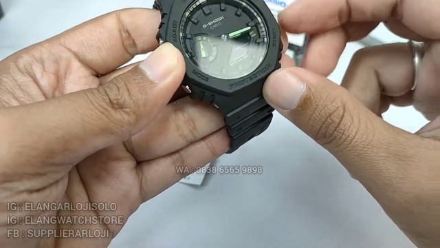 GSHOCK GA 2100 1A3DR : JAM GSHOCK MODEL BARU NEON SERIES TERBARU (2022)