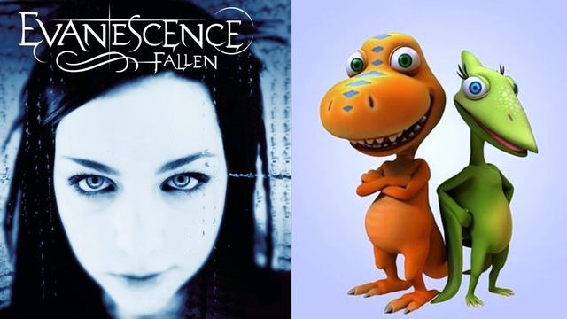 Evanescence - Bring Me To Life but it's the Dinosaur Train theme song смотреть онлайн