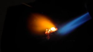 ПАМ горение кусков magnalium burning