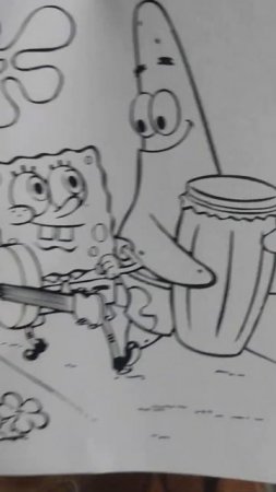 Drawing of Sponge Bob and Patrick | Рисунок Спанч Боб и Патрик