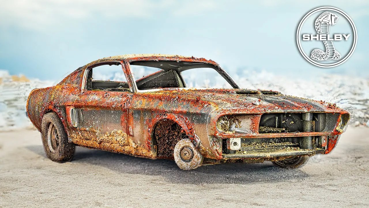 FORD MUSTANG SHELBY GT 500 РЕСТОВРАЦИЯ МОДЕЛЬКИ АВТО смотреть онлайн