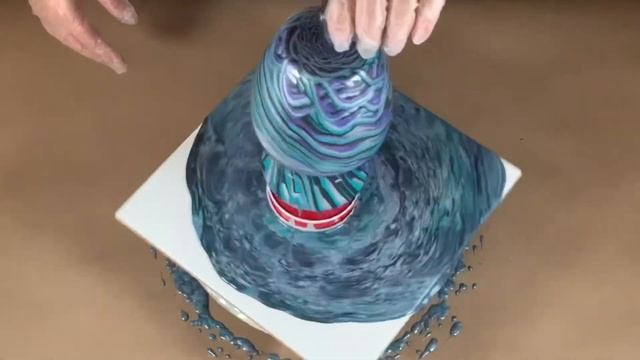 #113 Beautiful Split Cup over Glass Vase & Tile! A must see! Gorgeous Results! 😍😍😍 смотреть онлайн