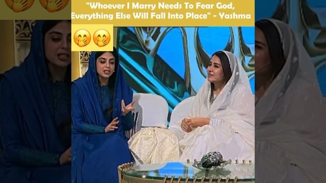 Yashma told what kind of partner she wants🤭🤩 #viralvideo #yashmagill