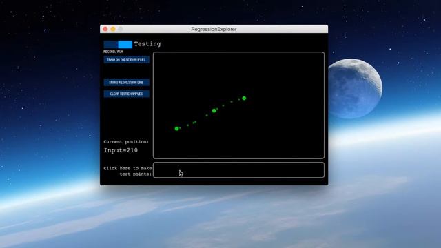 Using Wekinator to explore regression algorithms