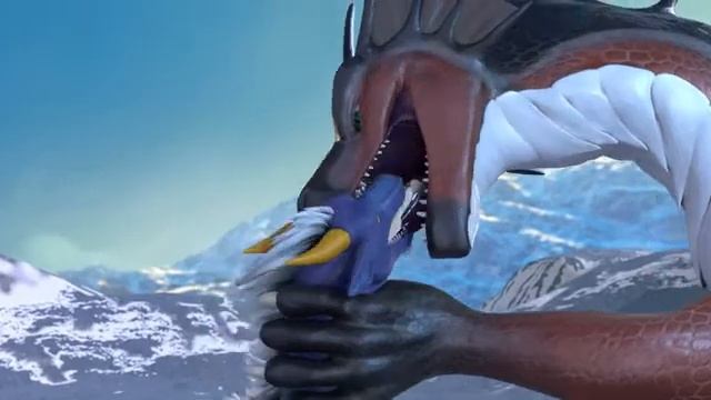 Mouse getting eaten by dragon. смотреть онлайн