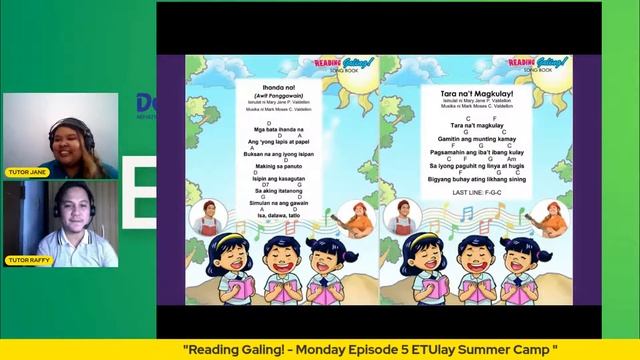 "Reading Galing!    - Monday Episode 5  ETUlay Summer Camp "