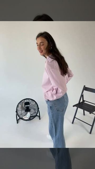 Белая рубашка женская базовая однотонная(розовый, голубой, бирюзовый, белый),поплин, размер: 42-46 смотреть онлайн