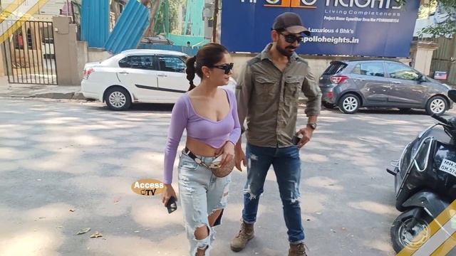 Rubina Dilaik Snapped After End Of Jhalak Dikhhla Jaa 10 With Husband Abhinav Shukla At Khar