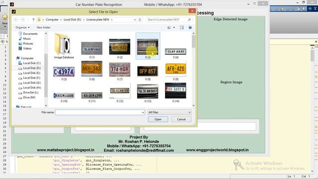 Matlab Project Car Number (License) Plate Recognition Using Image Processing full Source Code