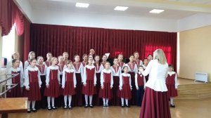 Хор "Dominus", г.Омск. С.Плешак "Улетели журавли"