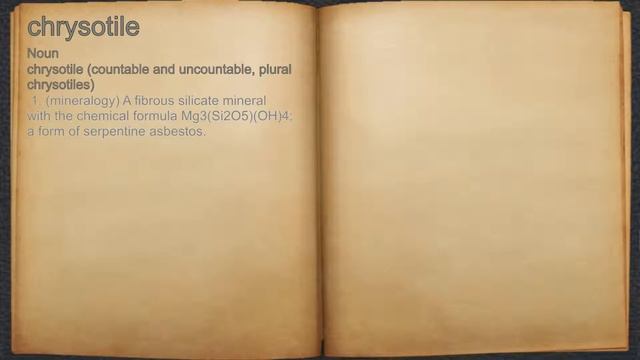 What does chrysotile mean? смотреть онлайн