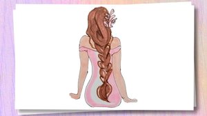 Как нарисовать девушку со спины / Рисунок к 8 марта