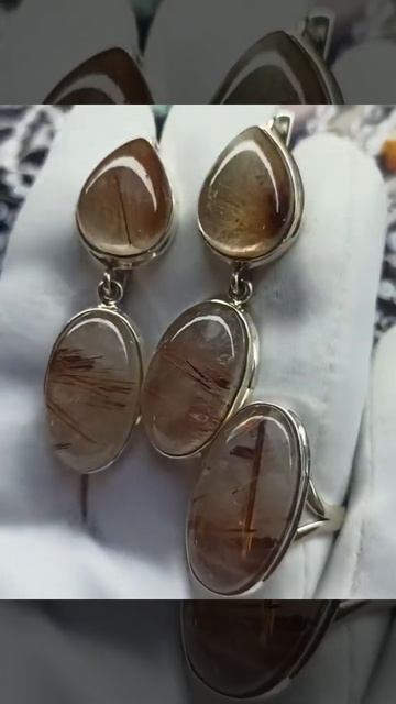 Рутиловый кварц 🌺 6400р🌺 размер кольца любой #рутиловыйкварц #серебро925 #волосвенеры #волосатик смотреть онлайн