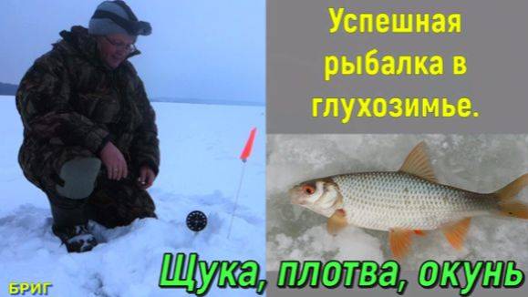 Успешная рыбалка в глухозимье. Щука, плотва, окунь смотреть онлайн