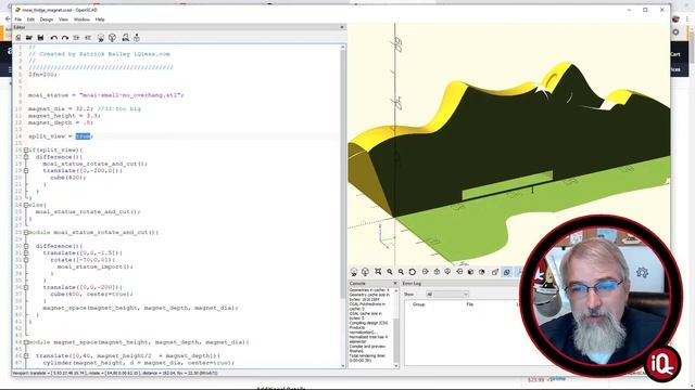 3D Printing: Openscad MOAI Fridge Magnet смотреть онлайн