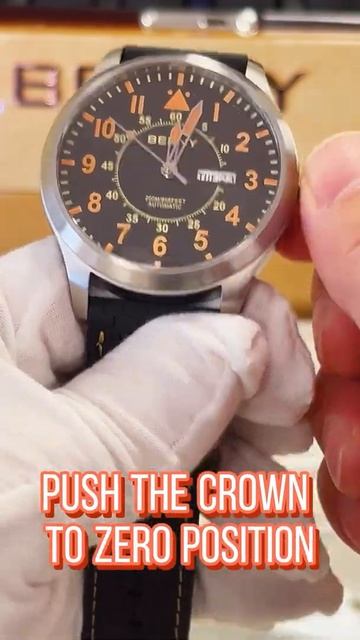 BERNY Automatic Watch Self Winding Water Proof 20ATM Sapphire Glass Super Luminous Oversize Dial