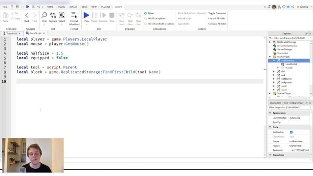 Как сделать Minecraft в Roblox Studio? | Часть 1 смотреть онлайн