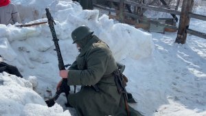 Военно историческая реконструкция зима 41 го.