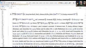 How to use a Hebrew Lexicon or Dictionary to understand the Bible | BDB.