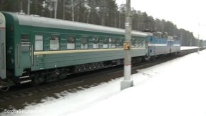 Электровоз ЧС7-041 с поездом № 246 Чоп - Москва