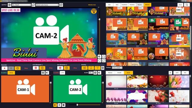 SpotLive wedding vidhi fx.Real Time Dual Camera Live Spot Mixing Software For Live Event Mixing- смотреть онлайн